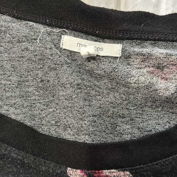 Maurices super soft burnout floral sweatshirt - Picture 2 of 3